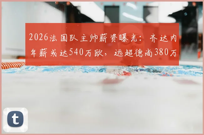 2026法国队主帅薪资曝光：齐达内年薪或达540万欧，远超德尚380万，谁将接任引关注